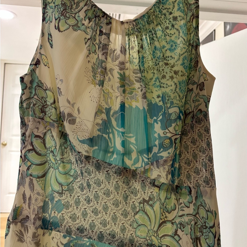 Evan Picone Floral Sleeveless Blouse